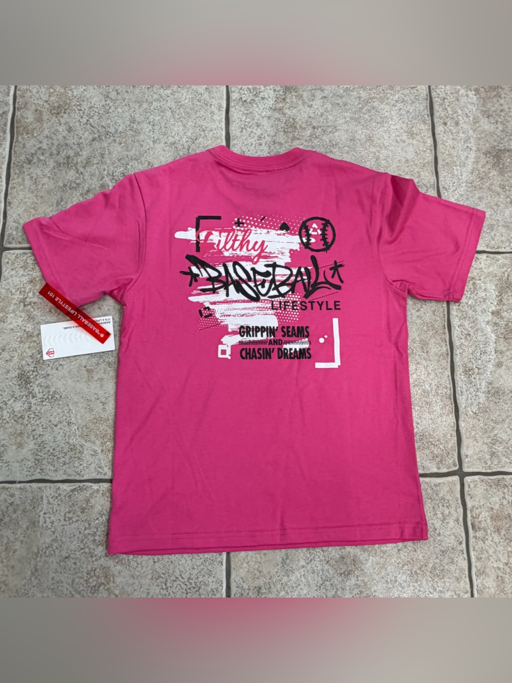 Baseball lifestyle, graffiti T-shirt boys size medium - Picture 2 of 8